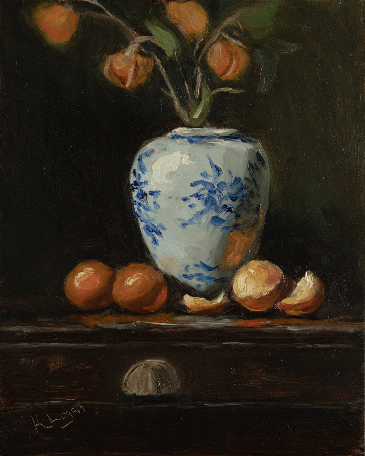Oranges with Ginger Jar