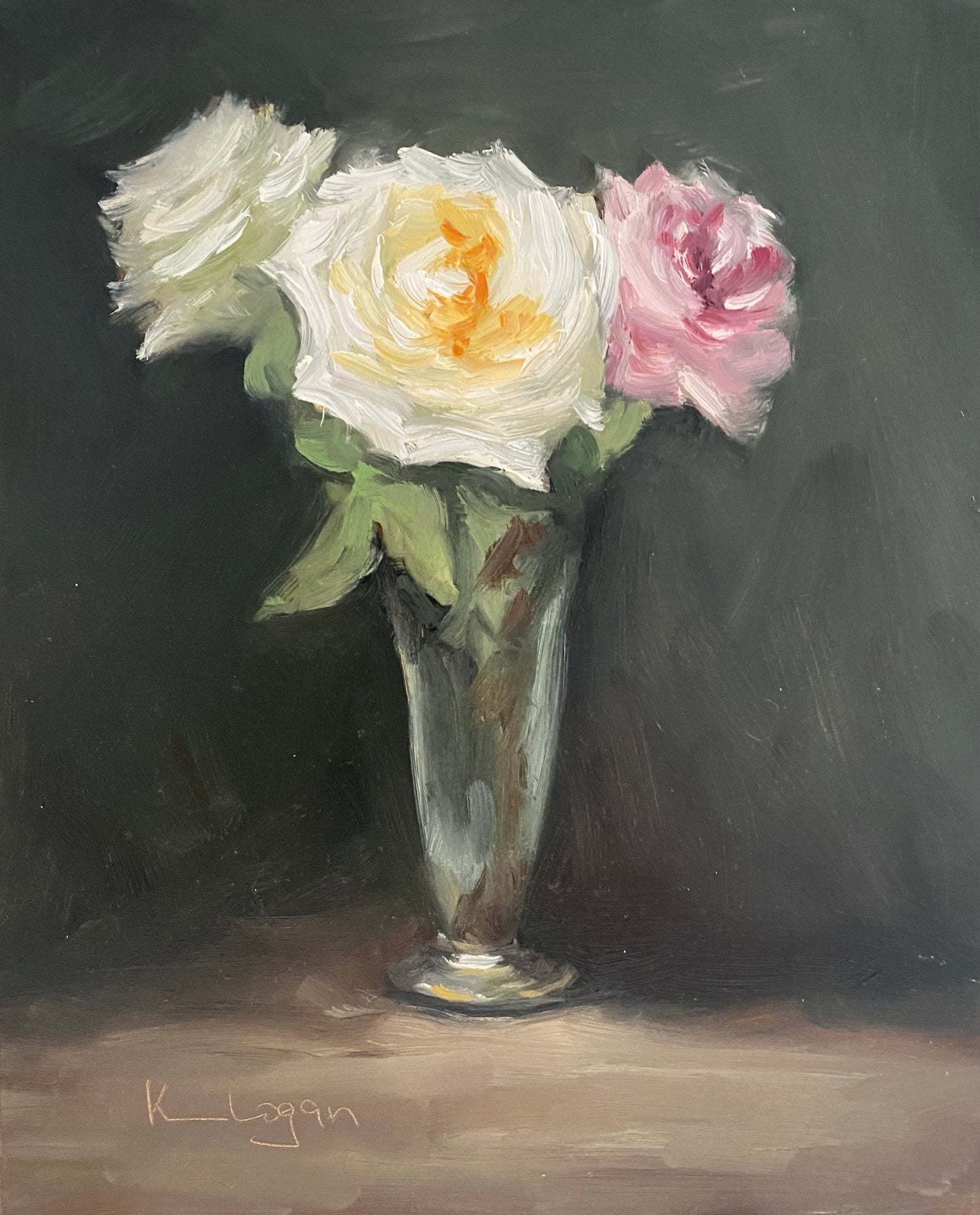 Roses in Glass 8" x 10"